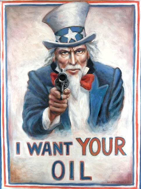 Дядя Сэм:"Мне нужна ваша нефть"