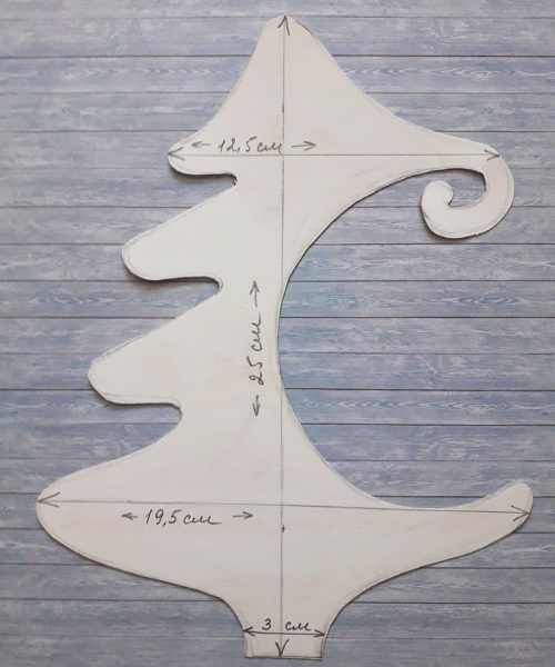 елочка-подвеска для новогодней игрушки