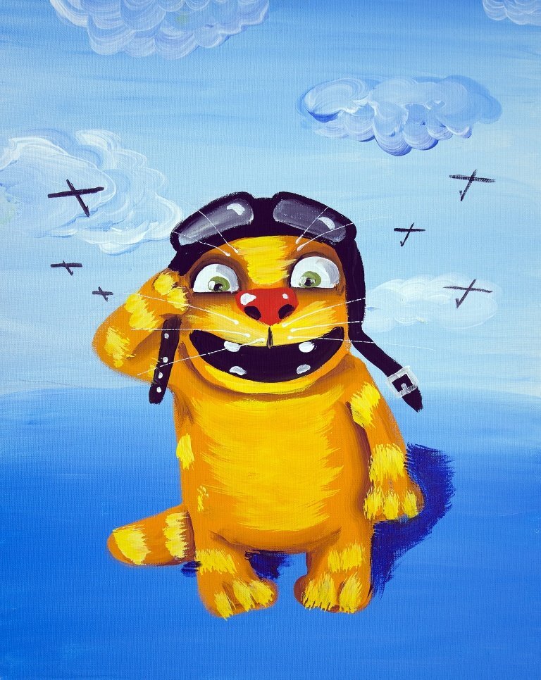 Кот летчик картинки