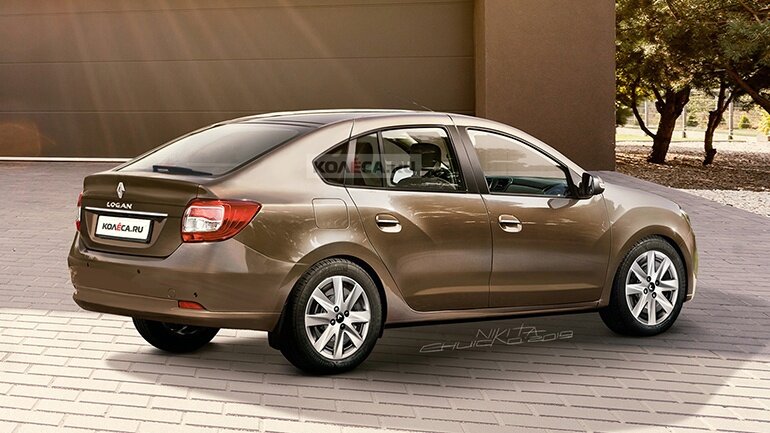 Рендер лифтбека Renault Logan