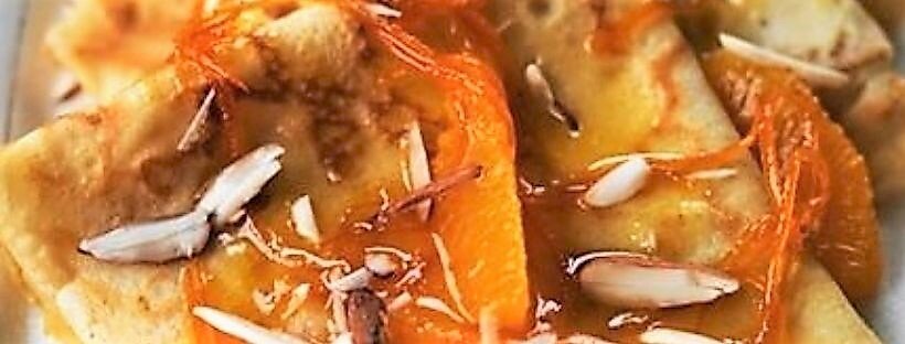 Crepes suzette в апельсиновом соусе