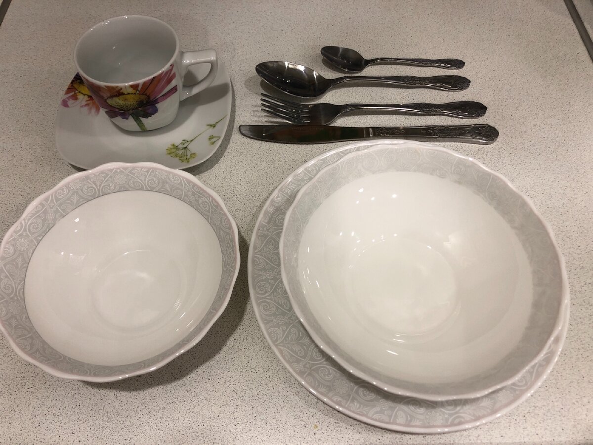 То, что производители считают за один комплект посуды