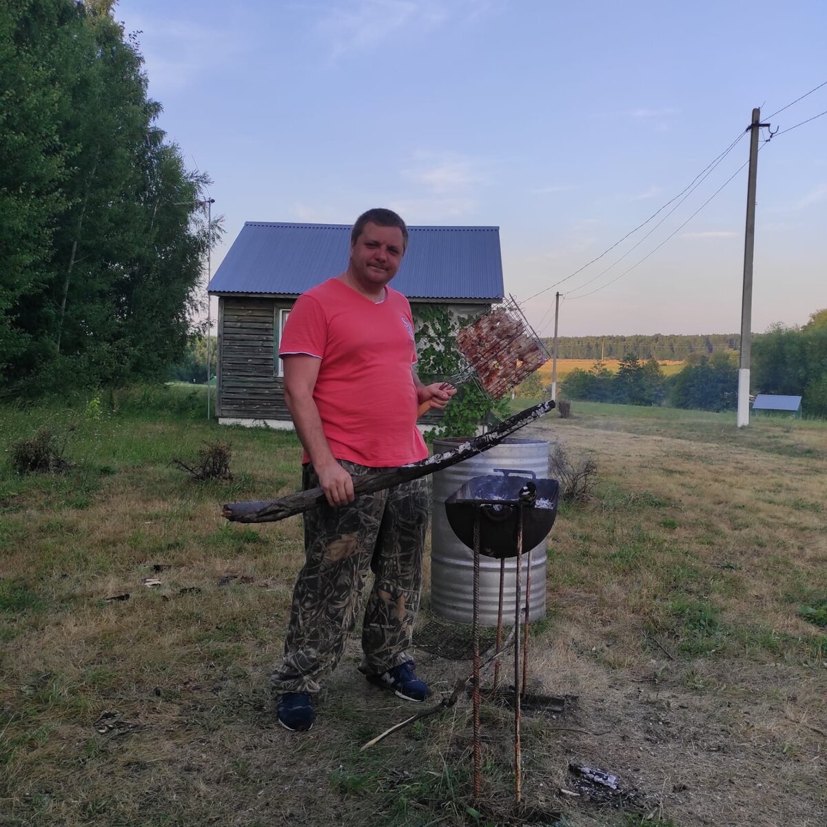 Жарим шашлычок