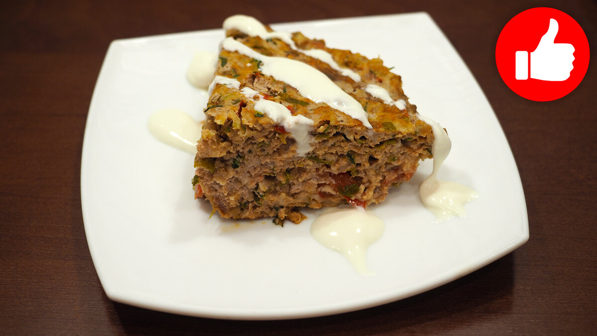 Запеканка из фарша с кабачками в мультиварке