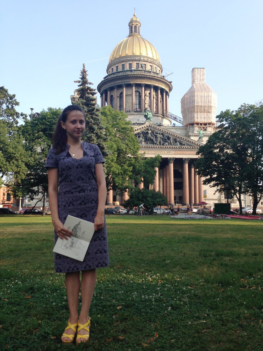 В 2014 я работала ландшафтным дизайнером и приезжала в Санкт-Петербург на курс повышения квалификации