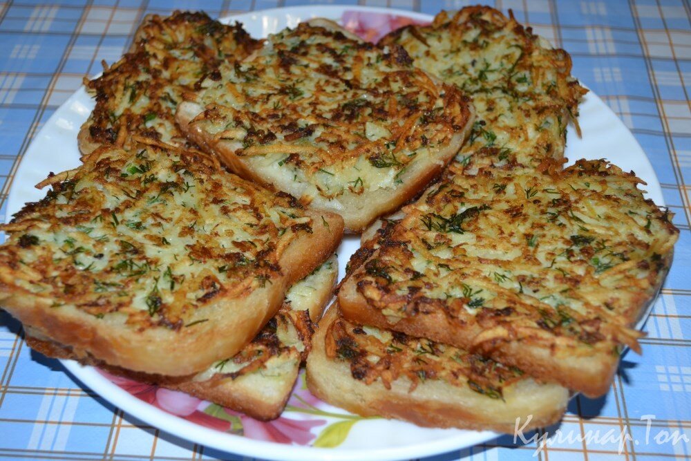 Гренки с картофелем фото