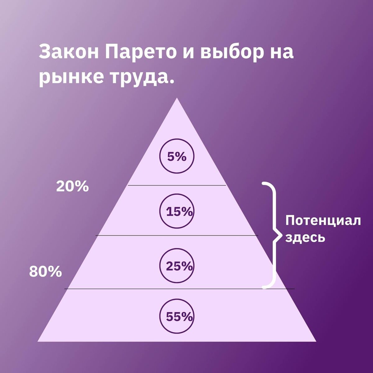 Закон Парето и выбор на рынке труда | Bei_rus | Дзен