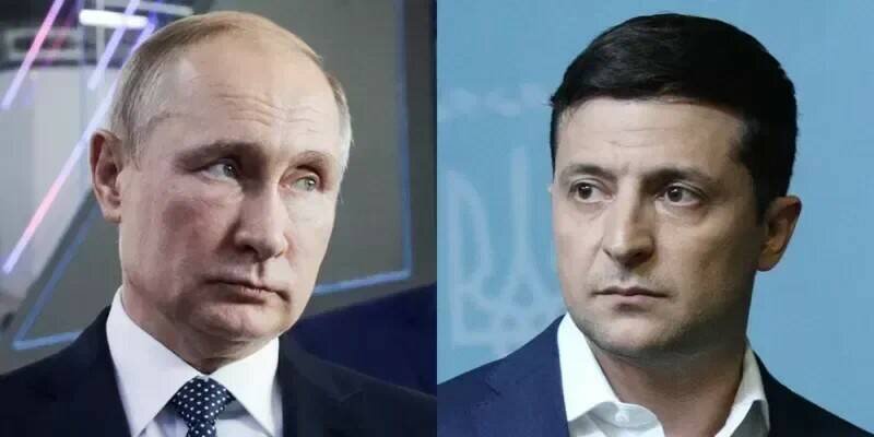 Фото взято из интернета. Путин и Зеленский.