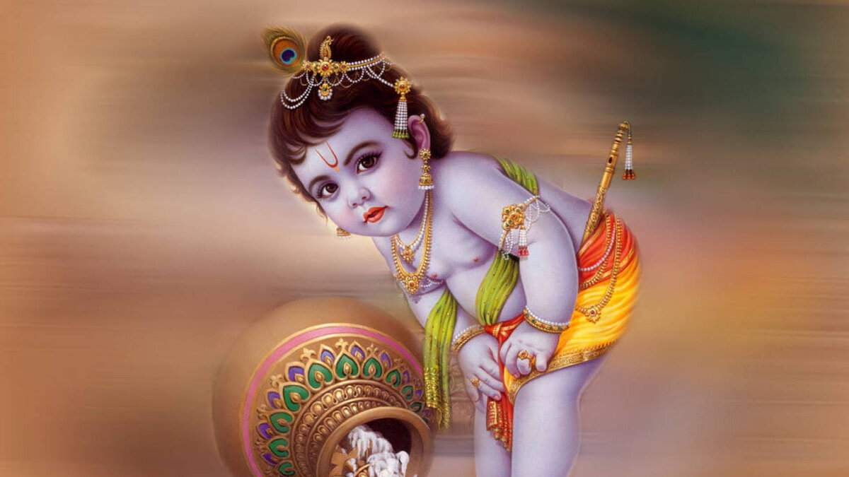 Фото из сайта https://wallpapers.com/wallpapers/hindu-god-krishna-with-a-copper-vessel-gvljmygfgvjishy4.html