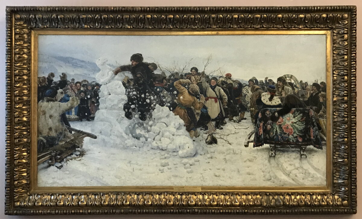 Василий Суриков. Взятие снежного городка. 1891, Русский музей