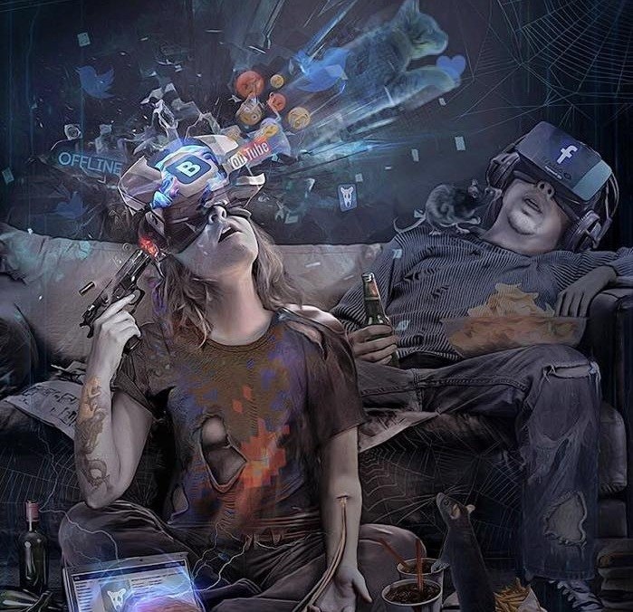 Деградация личности, в буквальном смысле. Алкоголь, сигареты, Интернет, видео-игры виртуальной реальности. Человек постепенно отстает в своем развитии...