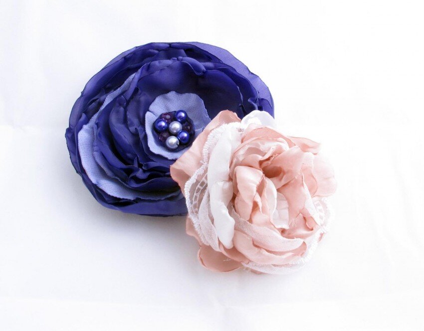 Мастер-класс цветы из ткани / Роза из ткани мастер-класс