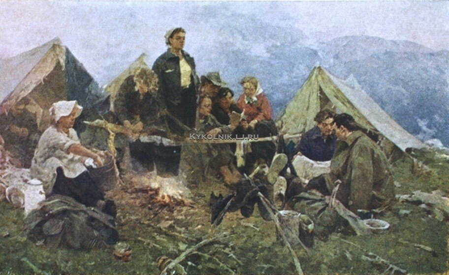 Туристы в живописи
