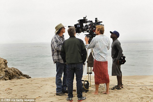 На съемках шестого сезона "Менталиста"