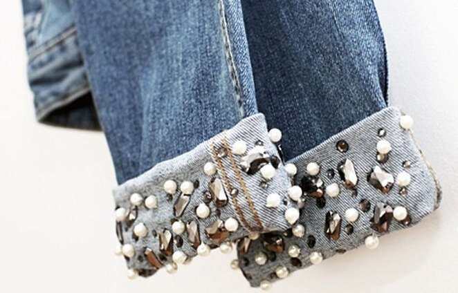 Модная переделка: джинсы с необработанным низом