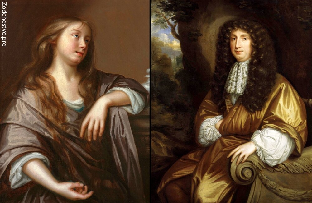 Кающаяся Мария Магдалина (1672 год) и портрет Джорджа Савиля.