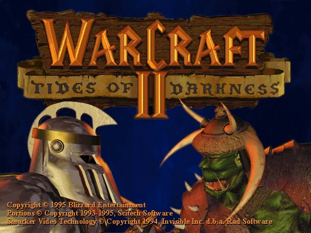 Вот так выглядел загрузочный экран Warcraft II