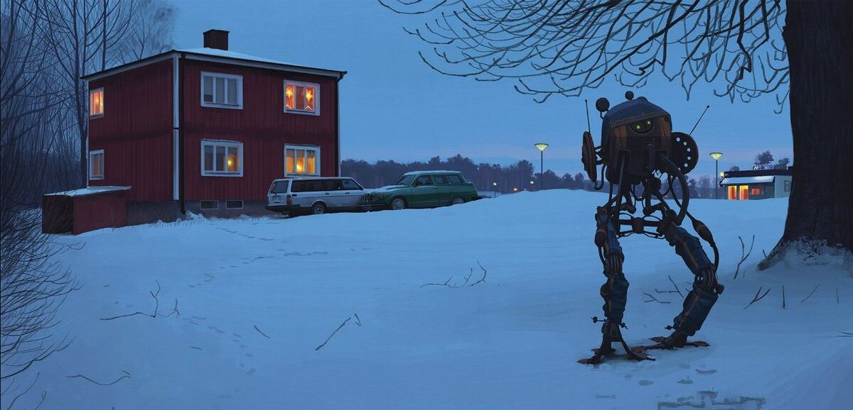 Simon Stålenhag и его роботы.