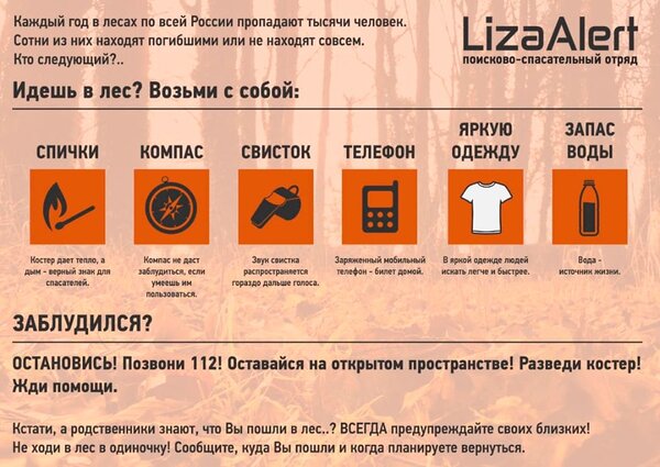 А ваши родственники знают, что вы пошли в лес за грибами?