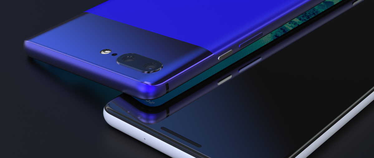 Рендер Google Pixel 4 в синем цвете