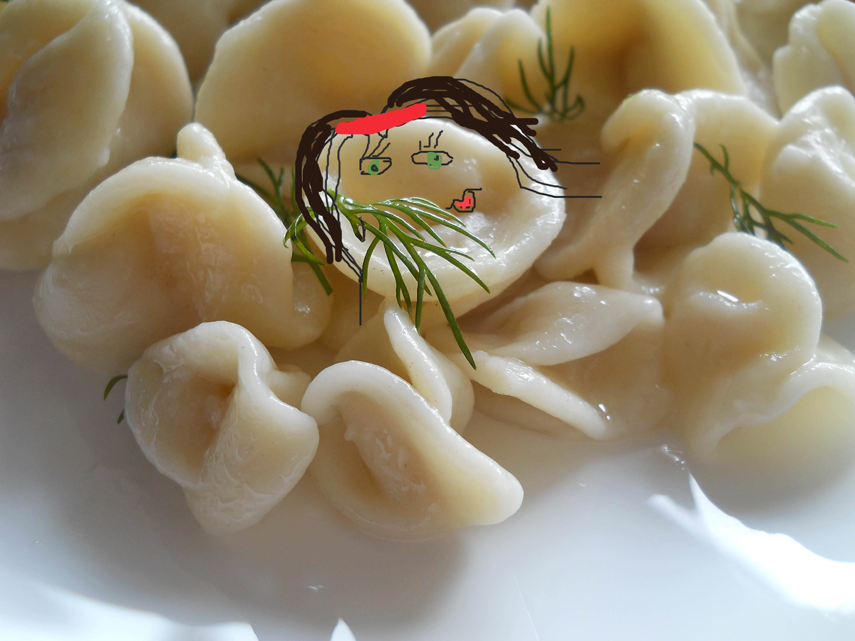 Жена Вареника — Галушка. Фото из семейного альбома