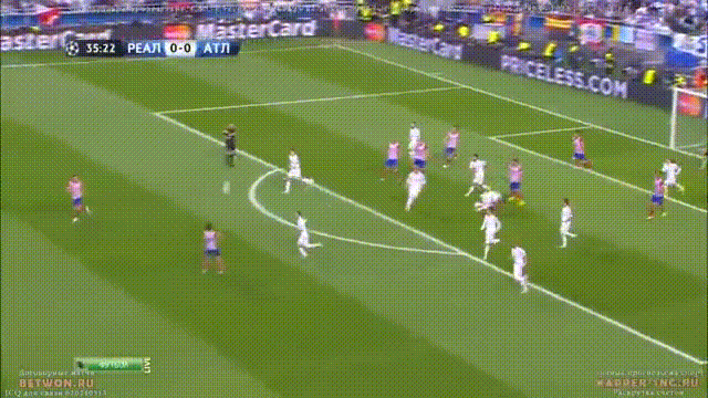 0:1. Диего Годин. 36 минута.