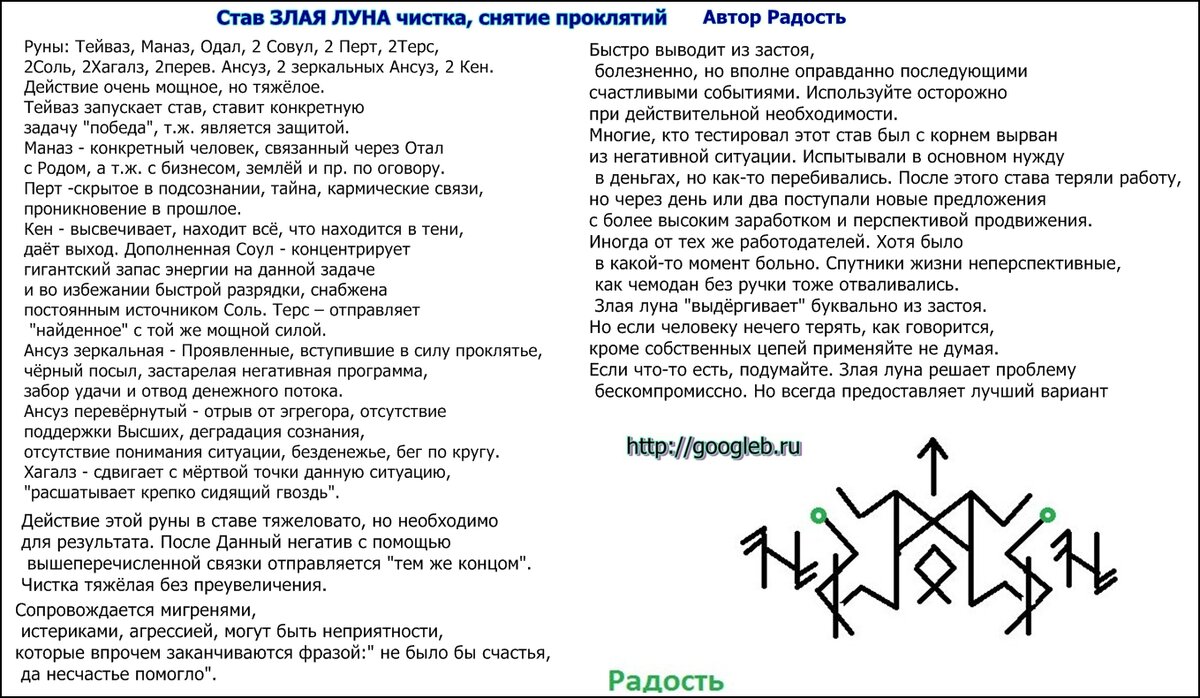 Картинка освобождающая от проклятий