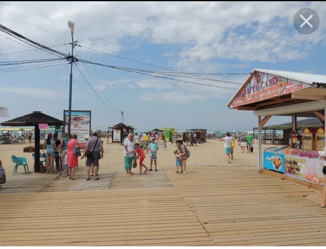 Дорога на центральный пляж в Витязево. Источник фото: Яндекс. 