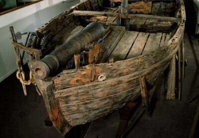 Канонерская лодка 1776 года. Фото из Музея Американской истории.