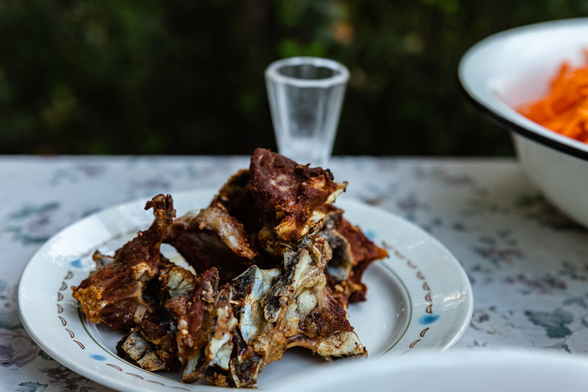 Косточками затем можно отлично закусить!