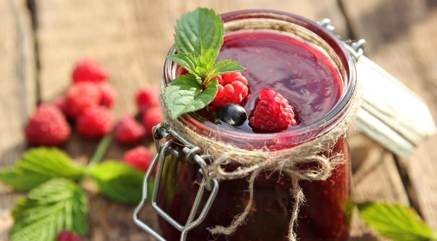 Малиновое варенье с базиликом. Рецепт малинового варенья из Италии