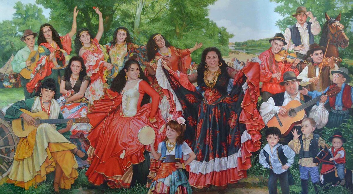 Картина цыганский табор