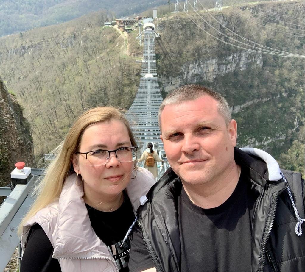 С женой Светланой