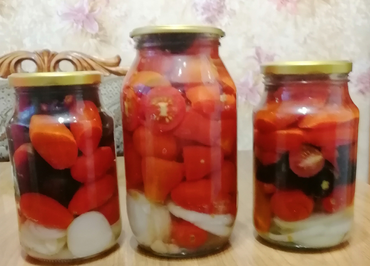 Первая заливка кипятком. 