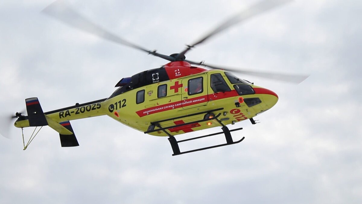 Медицинский вертолёт "Ансат". © НССА