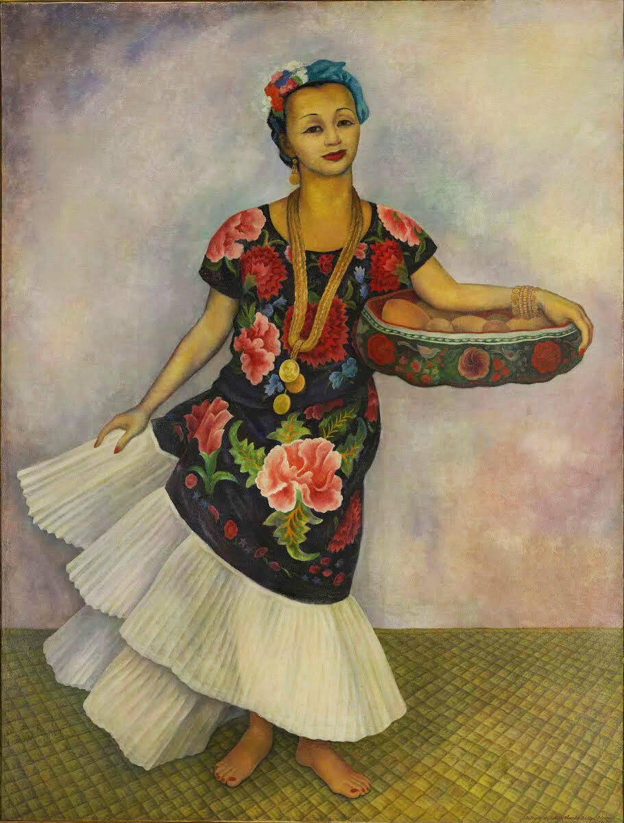 Диего Ривера. Долорес Ольмедо, 1955г.