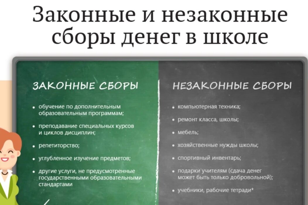 у нас в школе всё только по закону