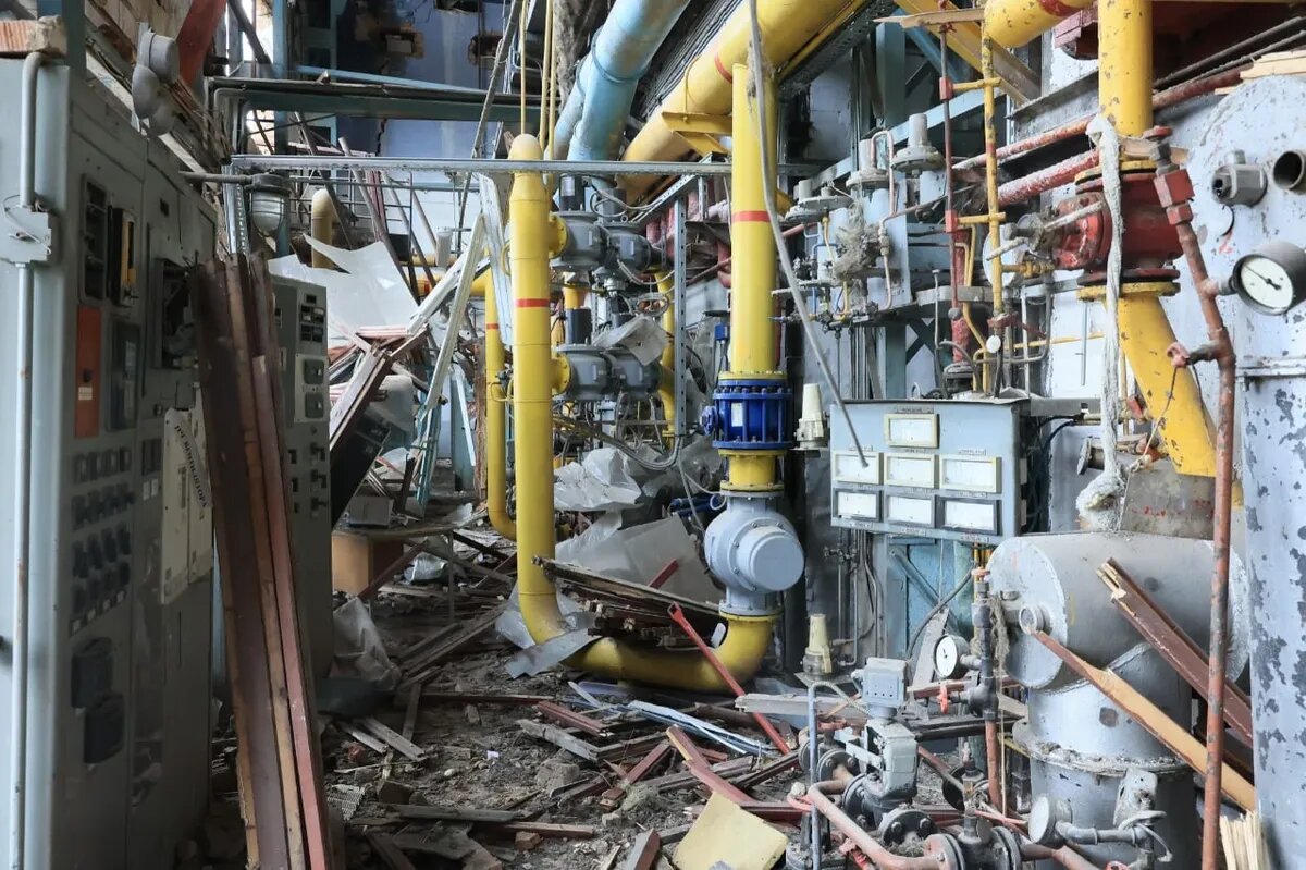 Котельная после взрыва в Сергиевом Посаде 9 августа в 2023 году. Фото: Воробьёв LIVE/telegram