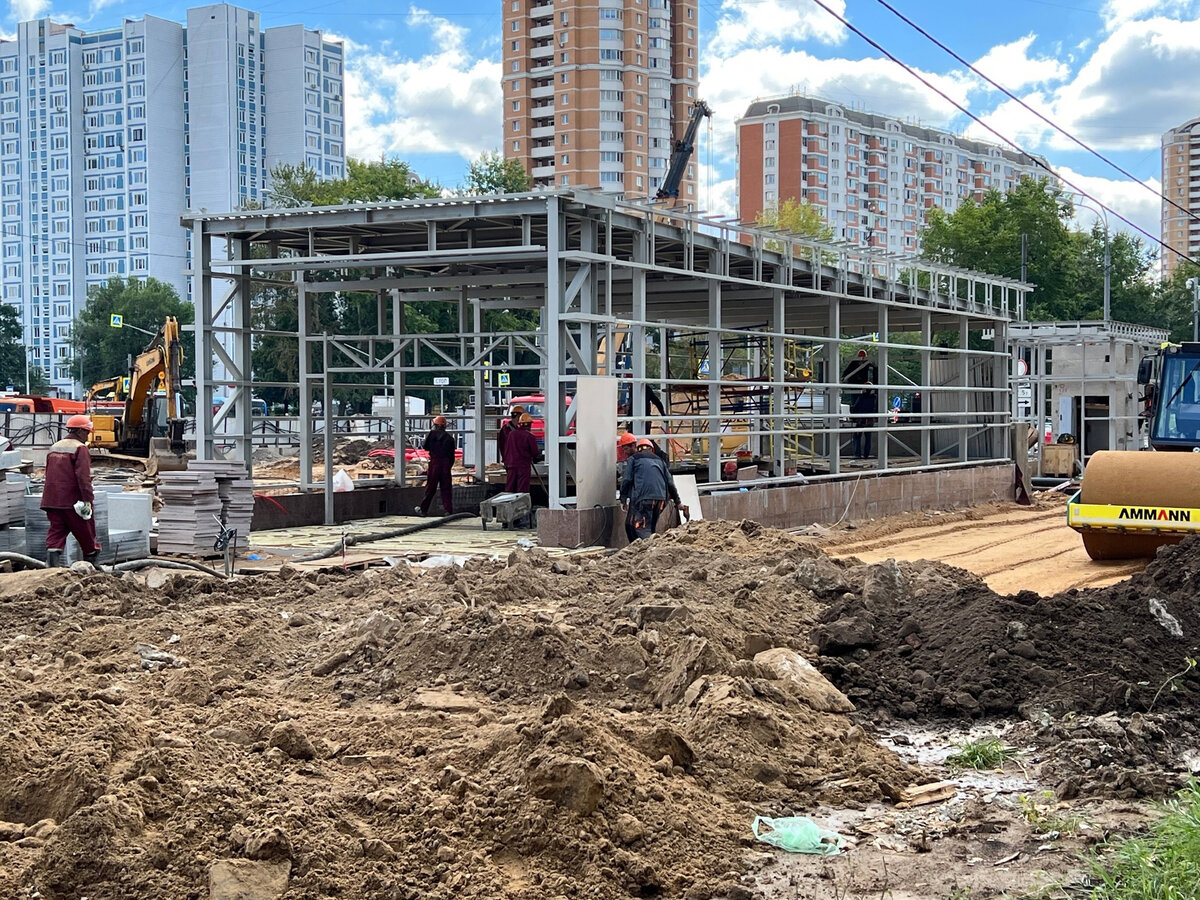 Пусковая 🚇«Яхромская» (проектн. «Улица 800-летия Москвы»)  🔟Люблинско-Дмитровской линии. Обзор хода работ на поверхности | Развитие  Метрополитена в Москве | Дзен