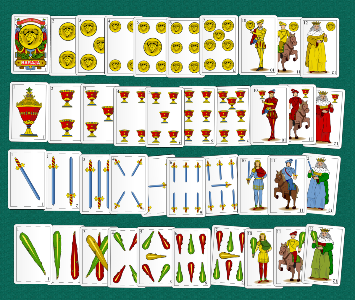 Взяла отсюда: https://commons.m.wikimedia.org/wiki/File:Baraja_de_40_cartas.png