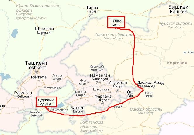 Тараз сколько км. Маршрут по Киргизии. Маршрут путешествия по Киргизии. Карта дороги из России в Киргизию. Москва Киргизия карта.