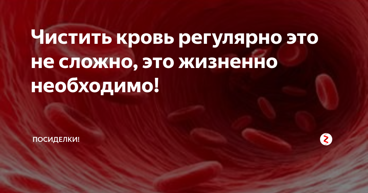 Продукты чистящие кровь