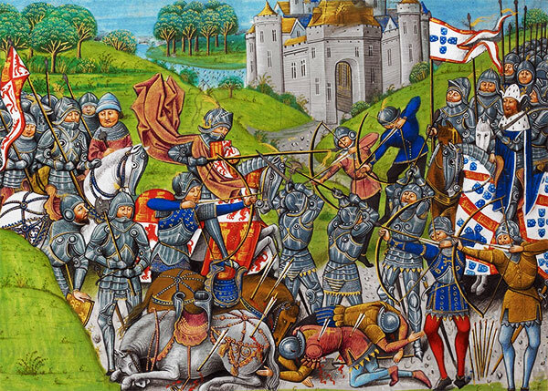 Средневековая иллюстрация. Битва при Алжубарроте