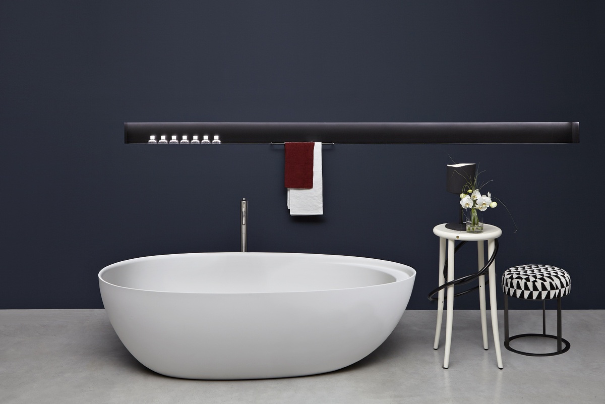 Eclipse от antoniolupi напоминает хрупкую скорлупу яйца, но на самом деле она прочна и надежна