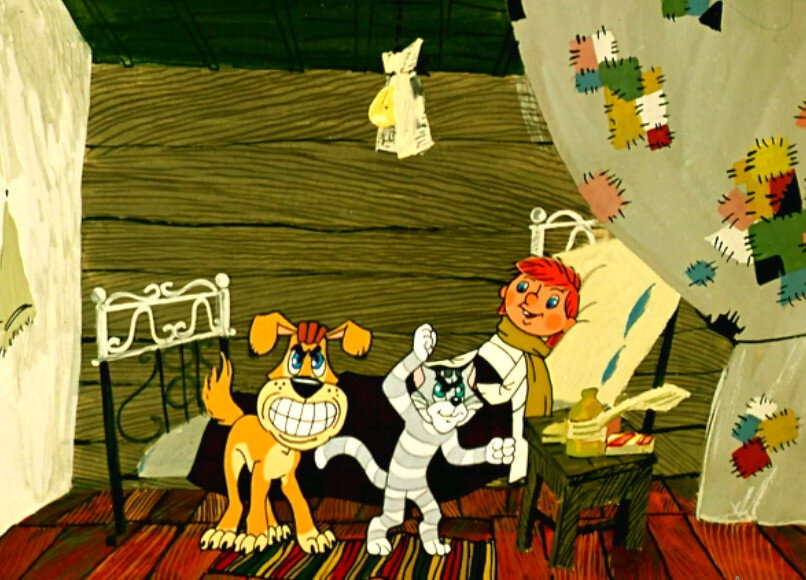 Фото из мультфильм трое из простоквашино