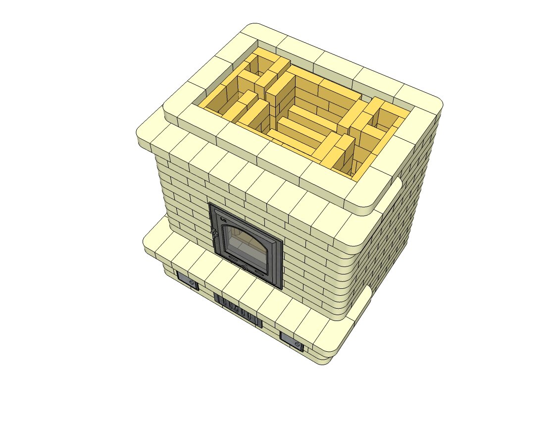 Проекты каминопечей из кирпича