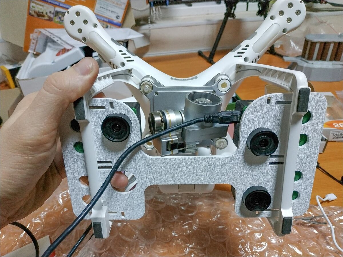 "Родная" площадка для камер на Phantom 3.