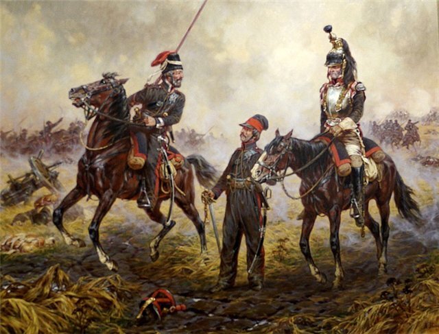 Казаки и пленный француз