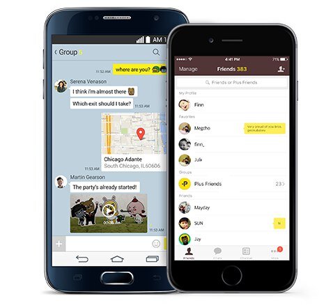 Интерфейс KakaoTalk