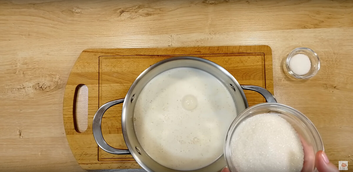 Необычное мороженое из манки